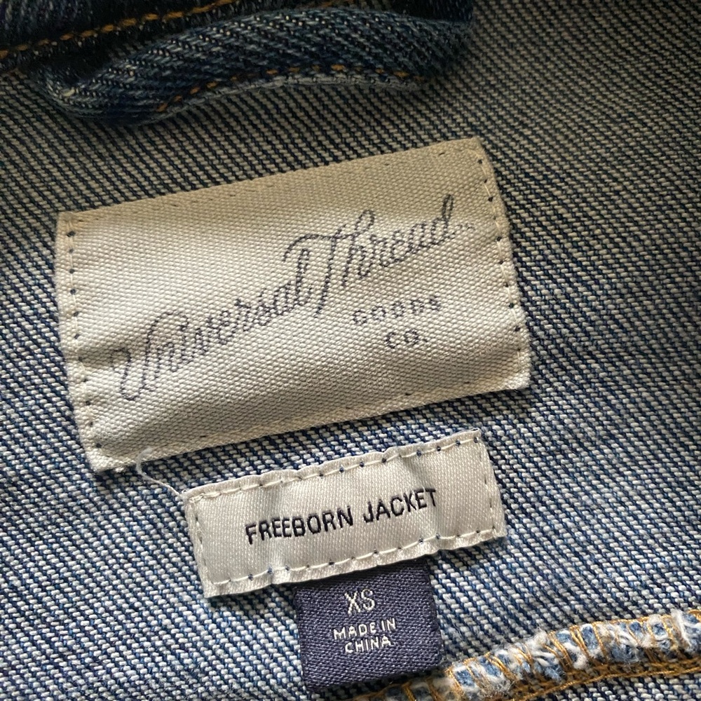 Universal Thread Dark Blue Jean Jacket - image 3